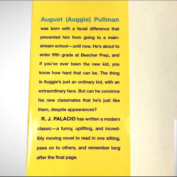 “Wonder” R. J. Palacio (2017, Hardcover) - Picture 3 of 4